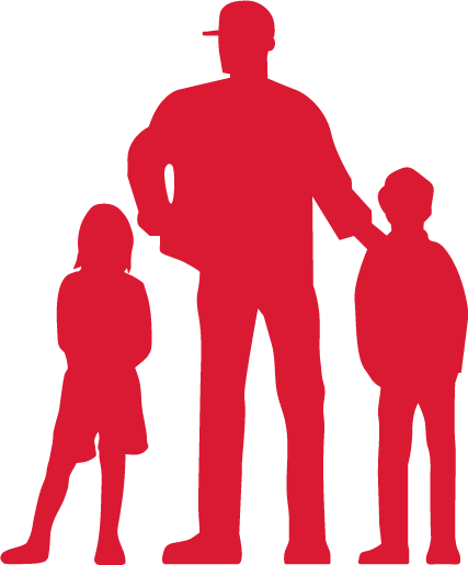 image of a farmer with a family