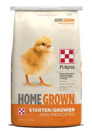 Home Grown Stater-Grower Feed package front side view