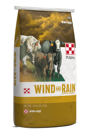 Image of Purina® Wind and Rain® Storm® Fly Control cattle feed bag