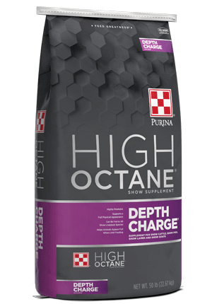 Image of High Octane® Depth Charge® Supplement (50lb) show feed bag