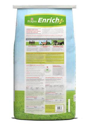 Image of Enrich Plus® Ration Balancing horse feed bag back facing