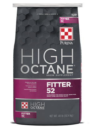 High Octane® Fitter 52™ Supplement for all show livestock species front facing