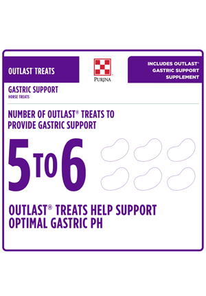 Purina® Outlast® Horse Treats inforgraphic