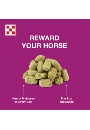 Image of Purina® Nicker Makers® Horse Treats package Infographic