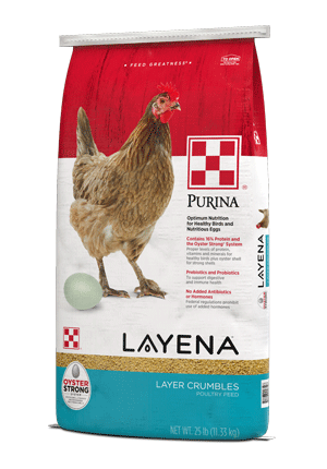  Layena® Layer Feed Crumbles 50lb packages right view