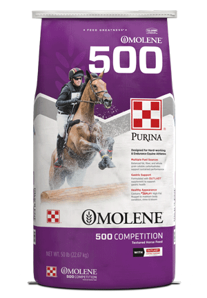 Image of Omolene #500® Competition horse feed bag front facing