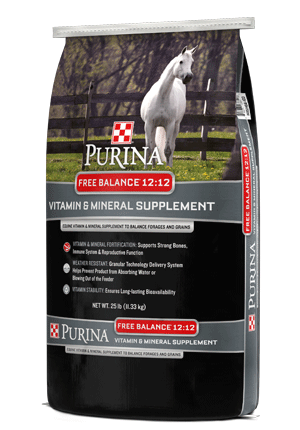 Image of Free Balance® 12:12 Vitamin and Mineral Supplement horse feed bag right facing