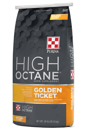 Purina® High Octane® Golden Ticket™ package right facing