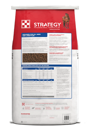 Image of Strategy® Professional Formula GX horse feed bag back facing