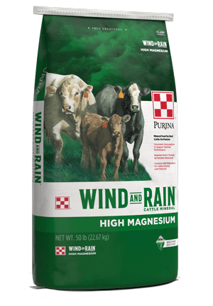 Image of Purina® Wind and Rain® Storm® Hi-Mag cattle feed bag