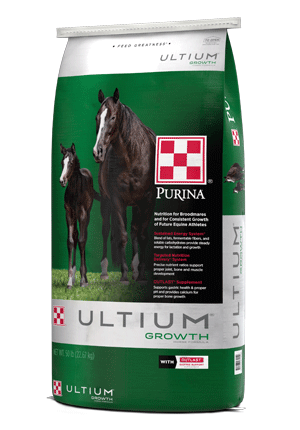 Image of Ultium® Growth horse feed bag right facing