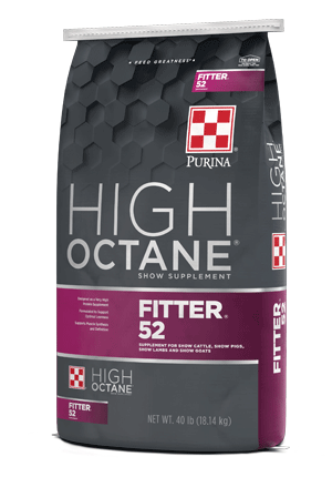 High Octane® Fitter 52™ Supplement for all show livestock species right facing